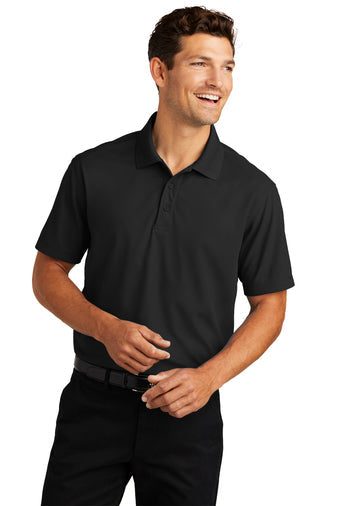 Port Authority Dry Zone Grid Polo with custom logo embroidery