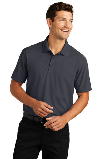 Port Authority Dry Zone Grid Polo with custom logo embroidery