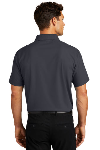 Port Authority Dry Zone Grid Polo with custom logo embroidery