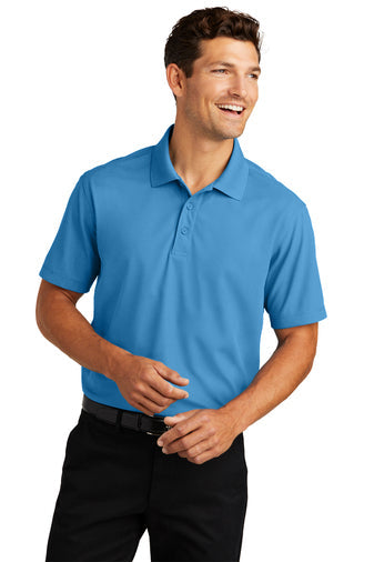 Port Authority Dry Zone Grid Polo with custom logo embroidery