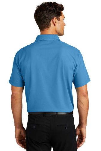Port Authority Dry Zone Grid Polo with custom logo embroidery