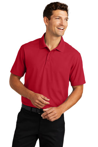 Port Authority Dry Zone Grid Polo with custom logo embroidery