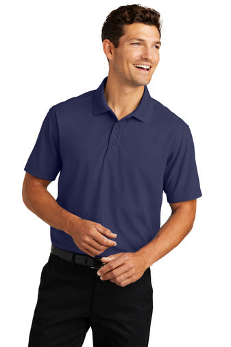 Port Authority Dry Zone Grid Polo with custom logo embroidery