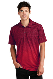 Sport-Tek Ombre Heather Polo with custom logo embroidery