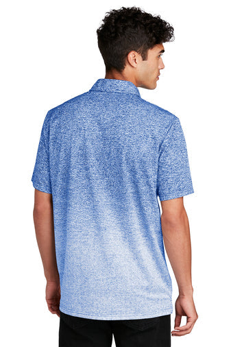 Sport-Tek Ombre Heather Polo with custom logo embroidery