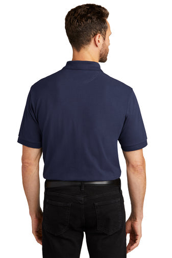Port Authority Heavyweight Cotton Pique Polo with custom logo embroidery