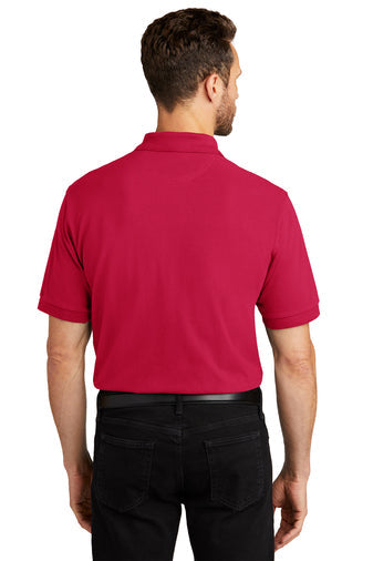 Port Authority Heavyweight Cotton Pique Polo with custom logo embroidery