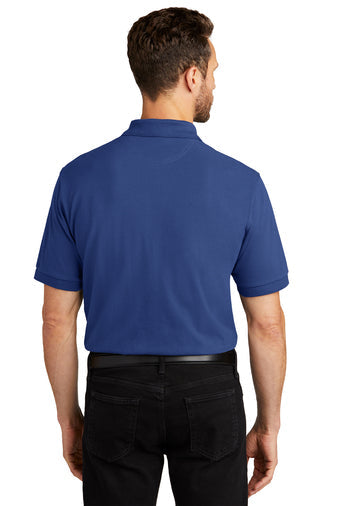 Port Authority Heavyweight Cotton Pique Polo with custom logo embroidery