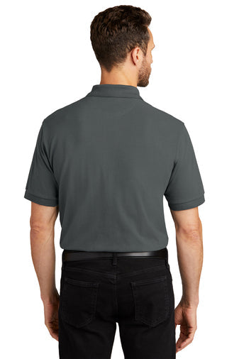 Port Authority Heavyweight Cotton Pique Polo with custom logo embroidery