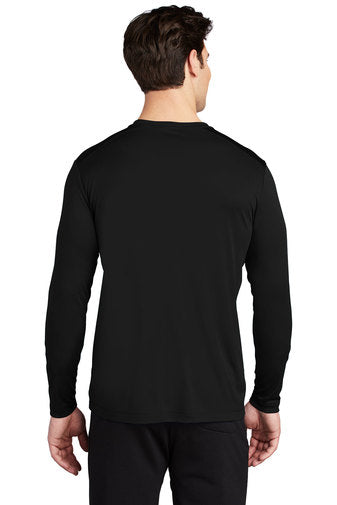 Sport-Tek Posi-UV Pro Long Sleeve Tee with custom logo embroidery