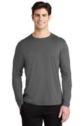 Sport-Tek Posi-UV Pro Long Sleeve Tee with custom logo embroidery