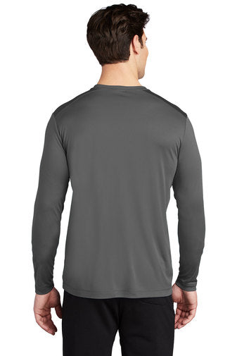 Sport-Tek Posi-UV Pro Long Sleeve Tee with custom logo embroidery