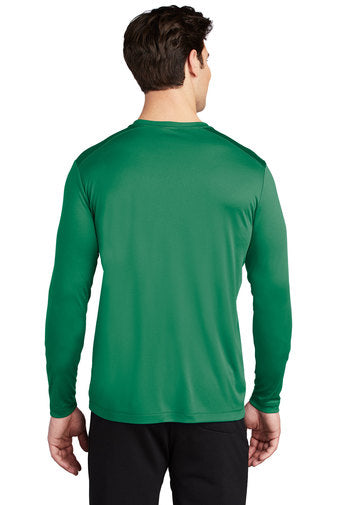 Sport-Tek Posi-UV Pro Long Sleeve Tee with custom logo embroidery