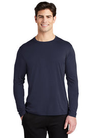 Sport-Tek Posi-UV Pro Long Sleeve Tee with custom logo embroidery