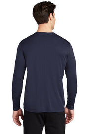 Sport-Tek Posi-UV Pro Long Sleeve Tee with custom logo embroidery
