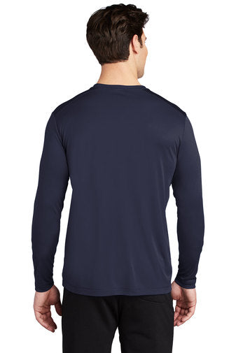 Sport-Tek Posi-UV Pro Long Sleeve Tee with custom logo embroidery