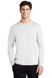Sport-Tek Posi-UV Pro Long Sleeve Tee with custom logo embroidery