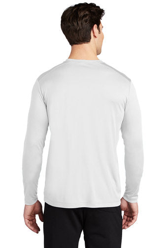 Sport-Tek Posi-UV Pro Long Sleeve Tee with custom logo embroidery