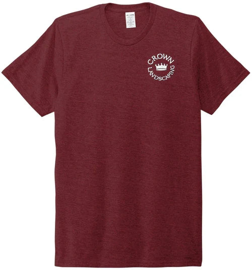 Allmade Unisex Tri-Blend Tee with custom logo embroidery