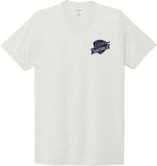 Allmade Unisex Tri-Blend V-Neck Tee with custom logo embroidery