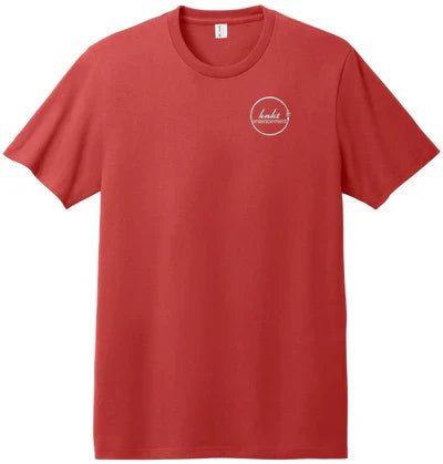 Allmade Unisex Heavyweight Recycled Cotton Tee with custom logo embroidery