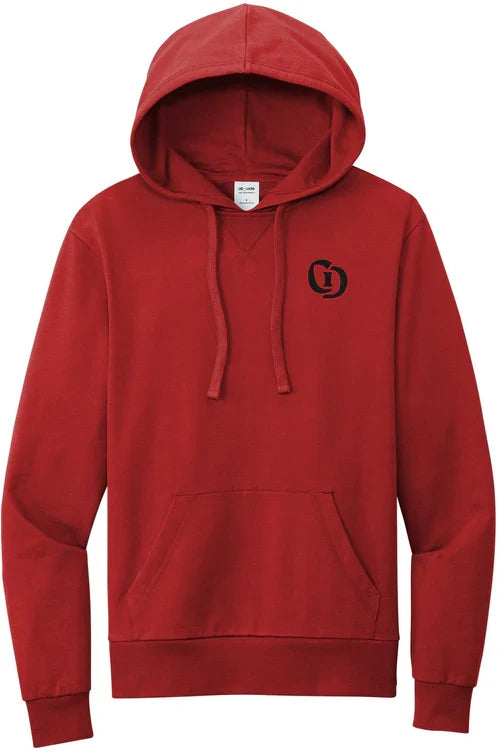 Allmade Unisex Organic French Terry Pullover Hoodie with custom logo embroidery