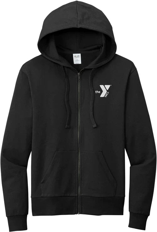 Allmade Unisex Organic French Terry Full-Zip Hoodie with custom logo embroidery