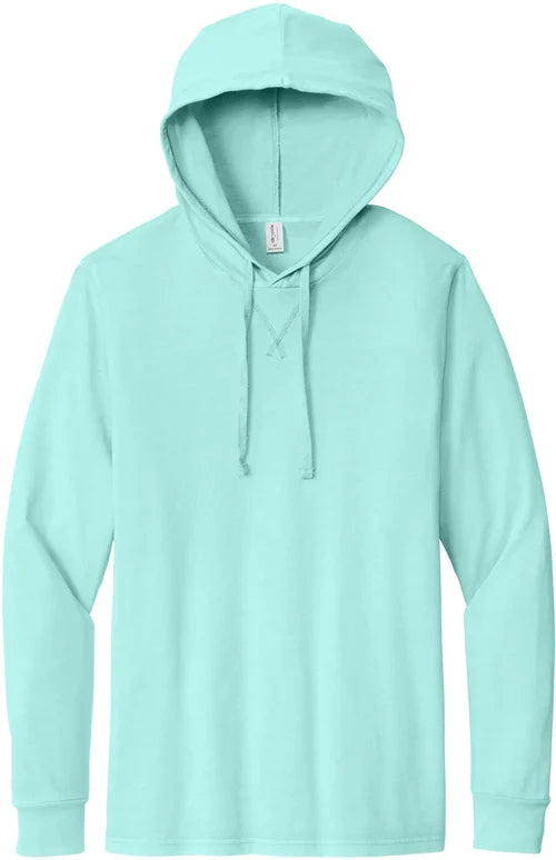 Allmade Unisex Mineral Dye Organic Cotton Hoodie Tee with custom logo embroidery