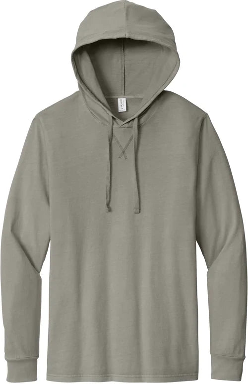 Allmade Unisex Mineral Dye Organic Cotton Hoodie Tee with custom logo embroidery