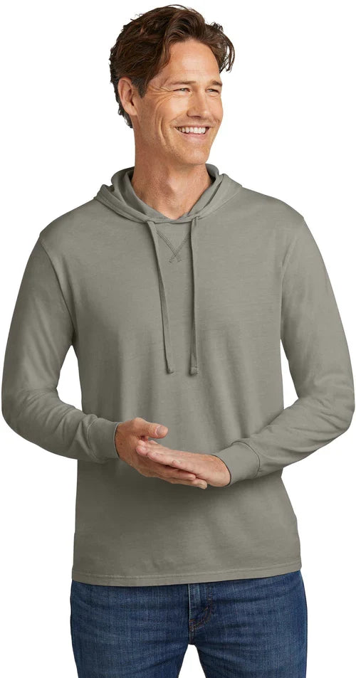 Allmade Unisex Mineral Dye Organic Cotton Hoodie Tee with custom logo embroidery