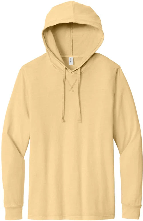 Allmade Unisex Mineral Dye Organic Cotton Hoodie Tee with custom logo embroidery