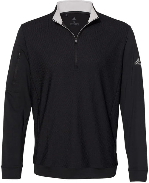 Adidas Textured Quarter-Zip Pullover