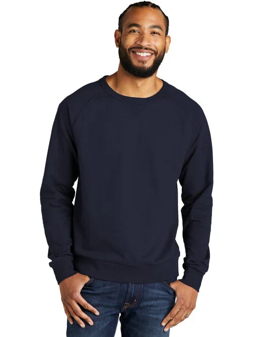 Allmade Unisex Organic French Terry Crewneck Sweatshirt with custom logo embroidery