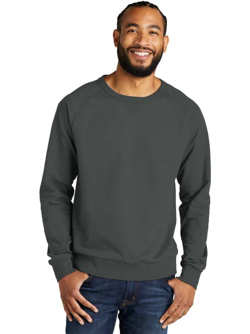 Allmade Unisex Organic French Terry Crewneck Sweatshirt with custom logo embroidery