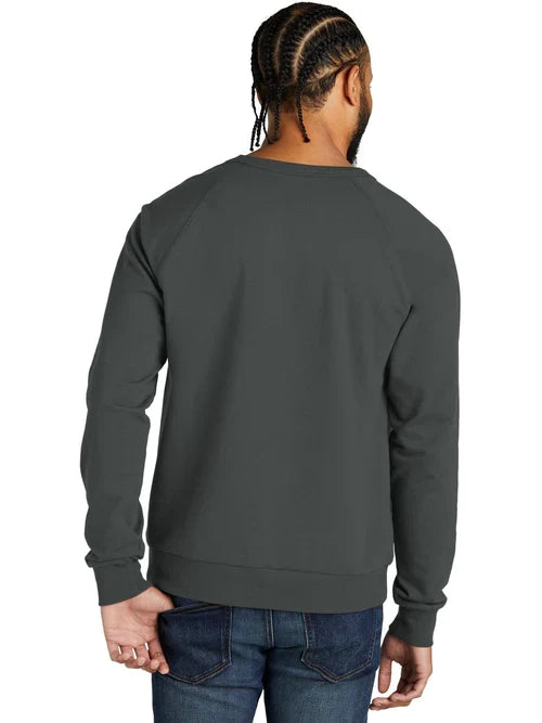 Allmade Unisex Organic French Terry Crewneck Sweatshirt with custom logo embroidery