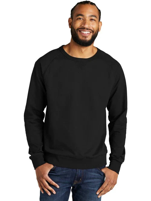 Allmade Unisex Organic French Terry Crewneck Sweatshirt with custom logo embroidery