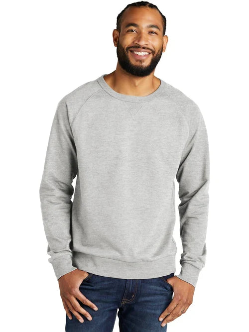 Allmade Unisex Organic French Terry Crewneck Sweatshirt with custom logo embroidery
