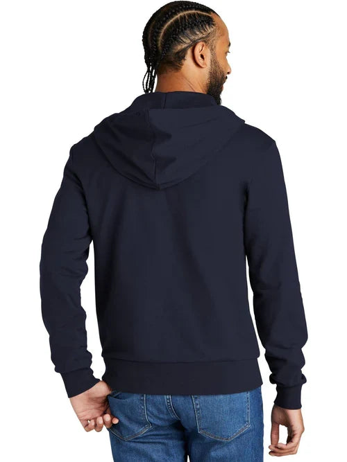 Allmade Unisex Organic French Terry Full-Zip Hoodie with custom logo embroidery