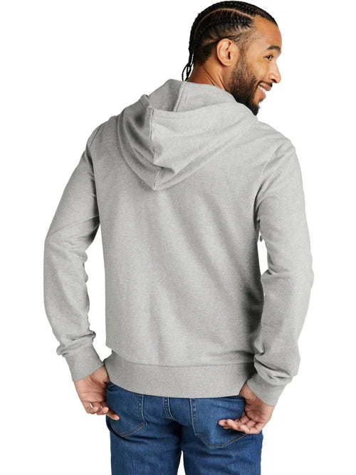 Allmade Unisex Organic French Terry Full-Zip Hoodie with custom logo embroidery