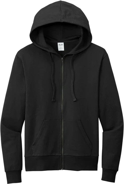 Allmade Unisex Organic French Terry Full-Zip Hoodie with custom logo embroidery