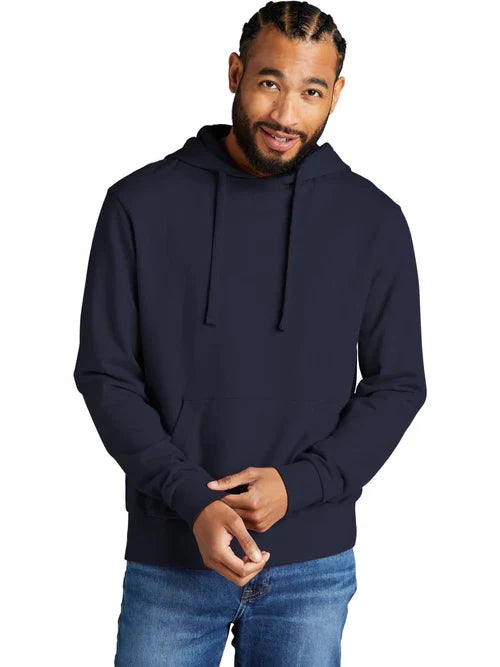 Allmade Unisex Organic French Terry Pullover Hoodie with custom logo embroidery