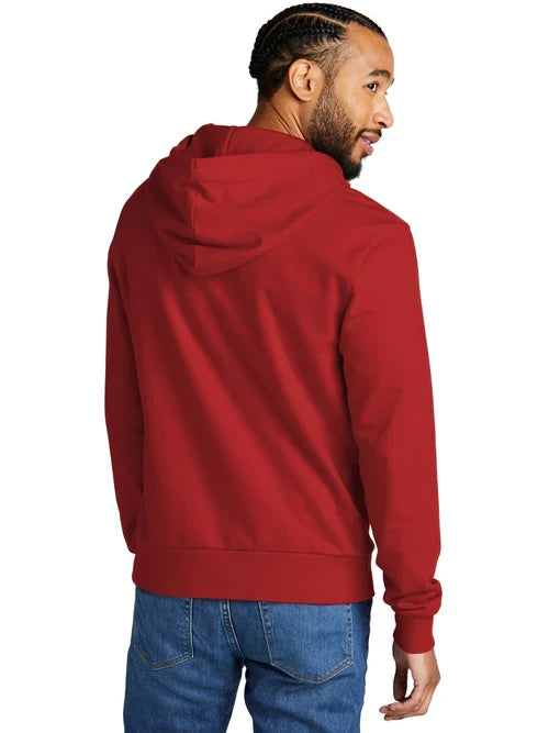 Allmade Unisex Organic French Terry Pullover Hoodie with custom logo embroidery