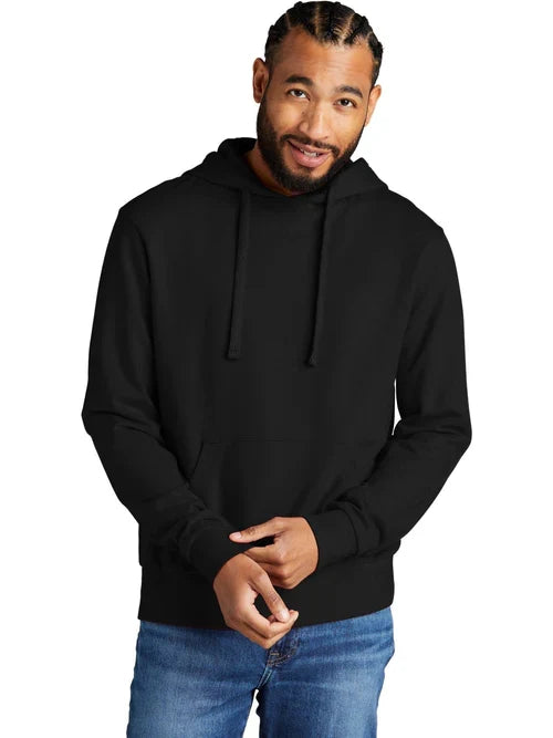 Allmade Unisex Organic French Terry Pullover Hoodie with custom logo embroidery