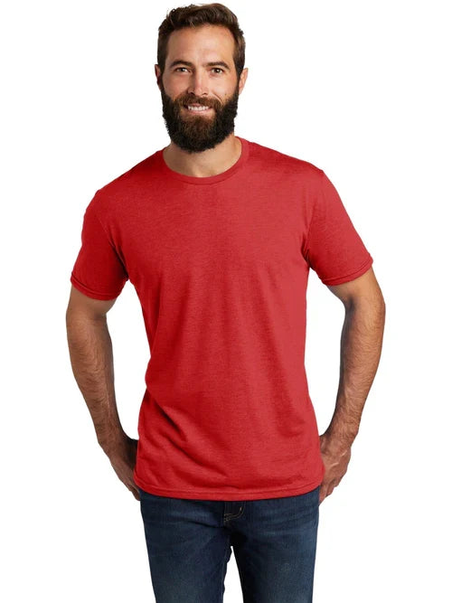 Allmade Unisex Tri-Blend Tee with custom logo embroidery