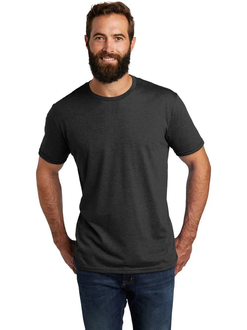 Allmade Unisex Tri-Blend Tee with custom logo embroidery