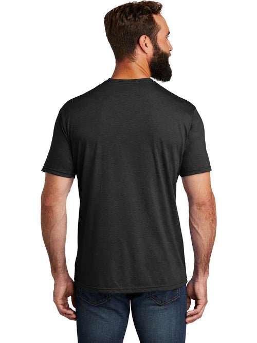 Allmade Unisex Tri-Blend Tee with custom logo embroidery