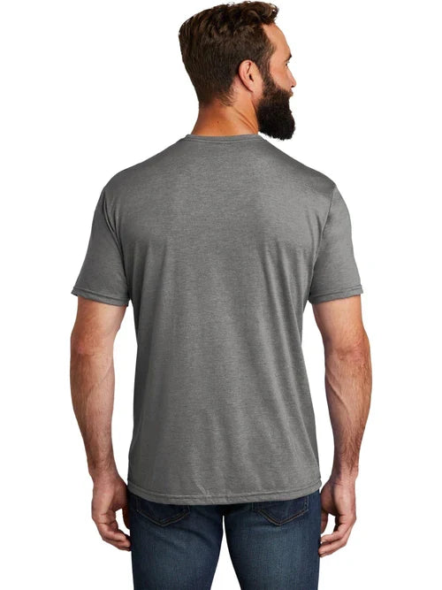 Allmade Unisex Tri-Blend Tee with custom logo embroidery