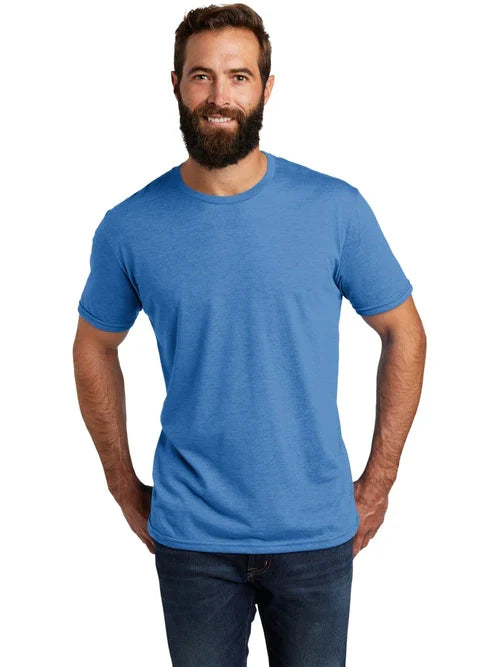 Allmade Unisex Tri-Blend Tee with custom logo embroidery