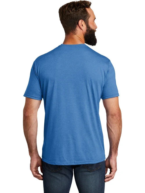 Allmade Unisex Tri-Blend Tee with custom logo embroidery