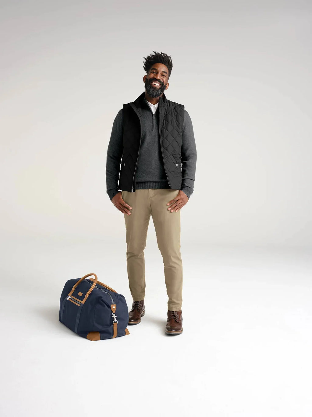 Brooks Brothers Wells Duffel with custom logo embroidery